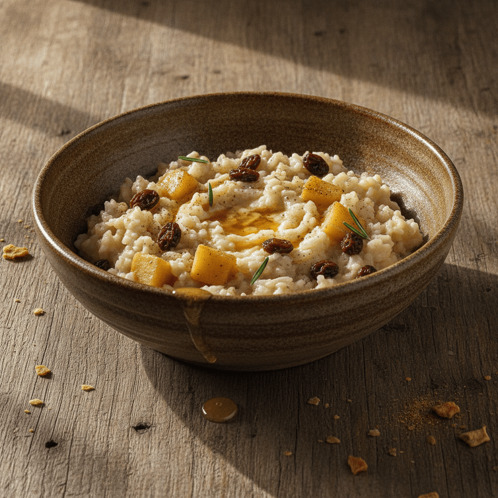 Apfel-Rosinen-Risotto
