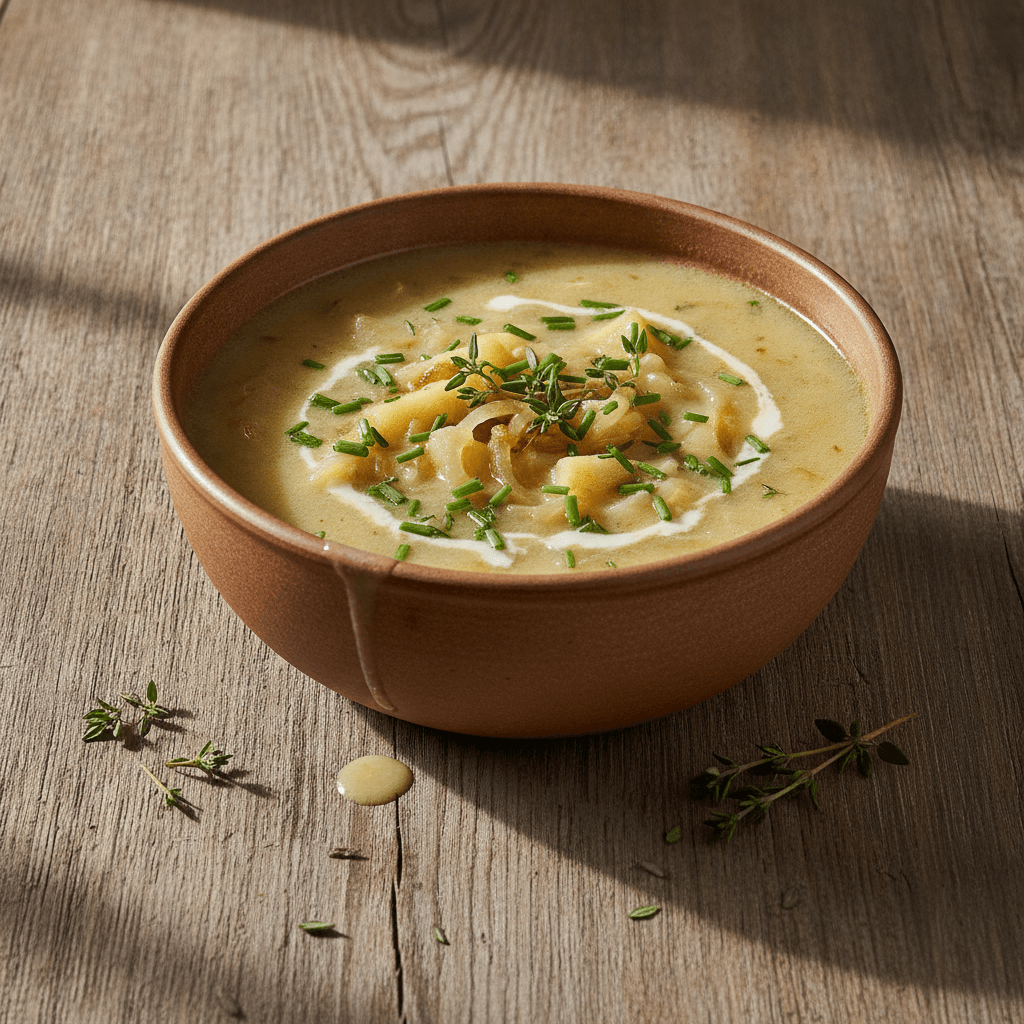 Apfel-Zwiebel-Suppe