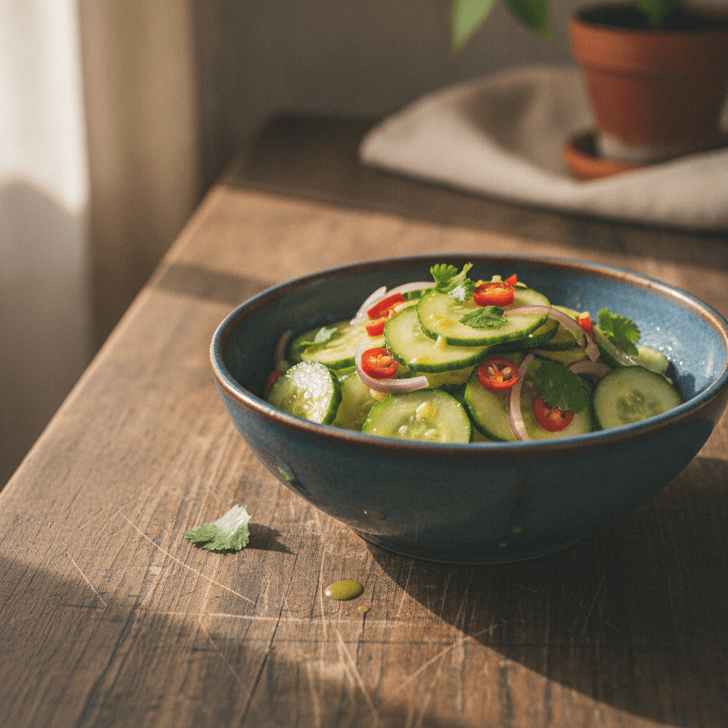 Acar Ketimun - süß-saurer Gurkensalat