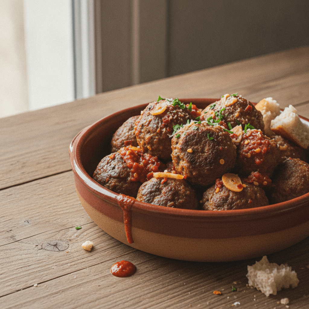 Albóndigas in pikanter Tomatensauce