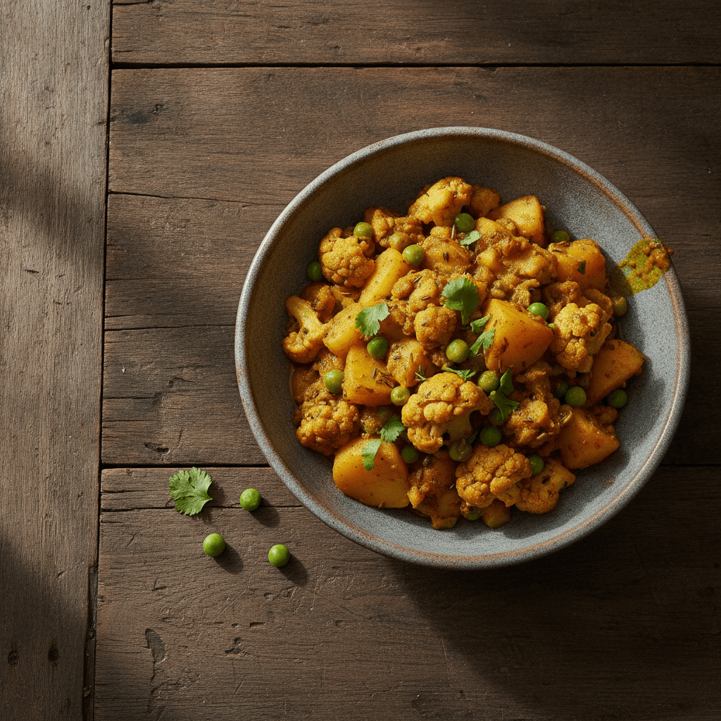 Aloo Gobi Aur Mater