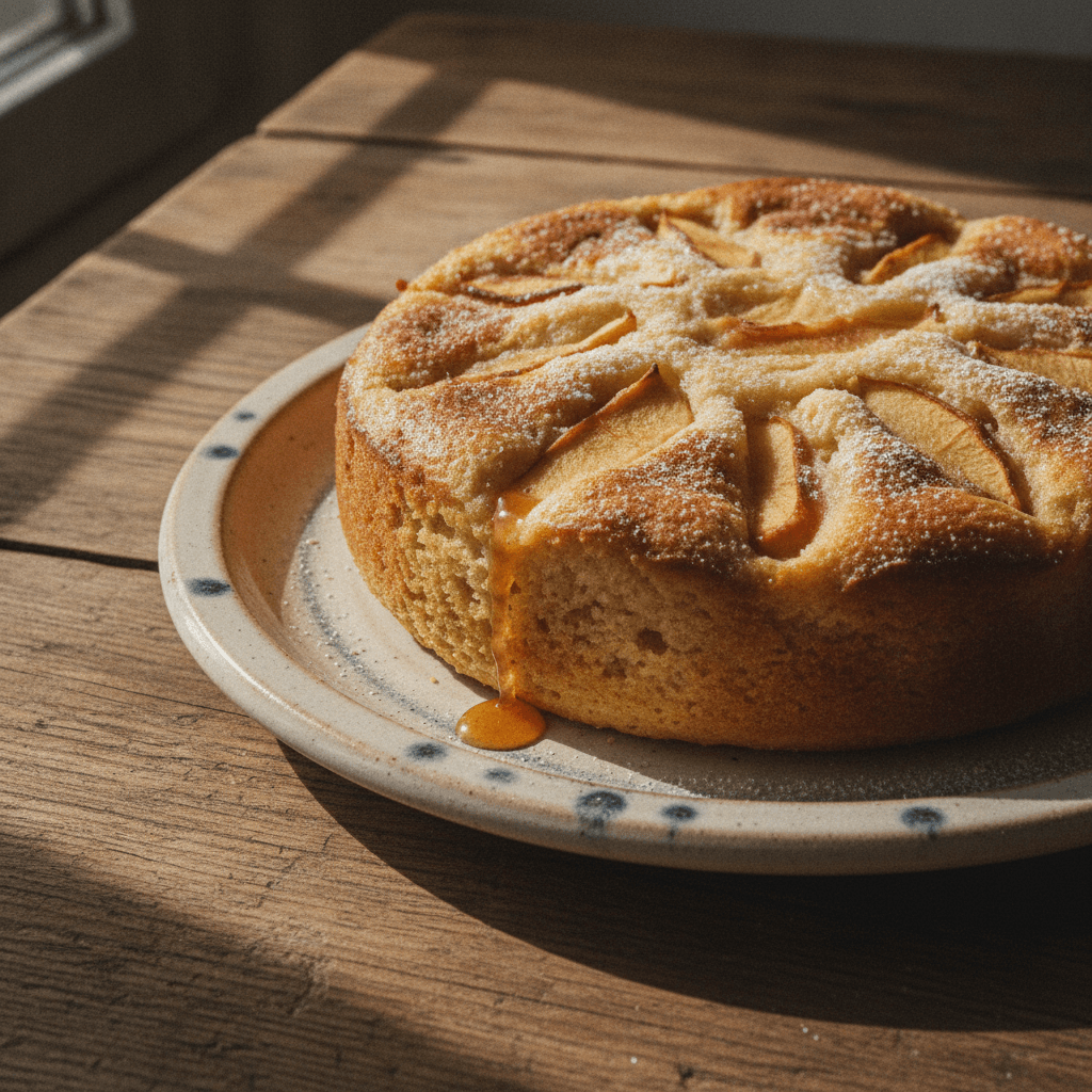 Apfelkuchen aus Rührteig