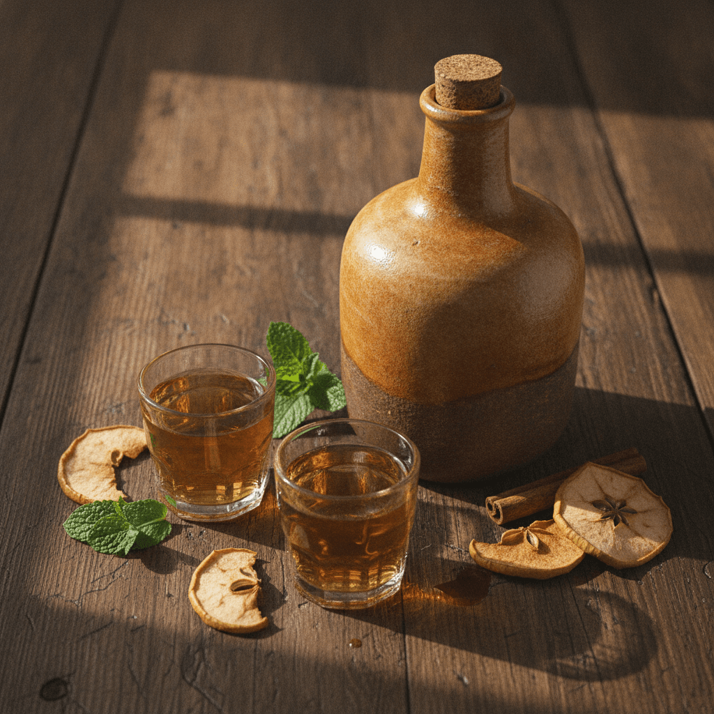Aromatischer Apfel-Quitten-Likör