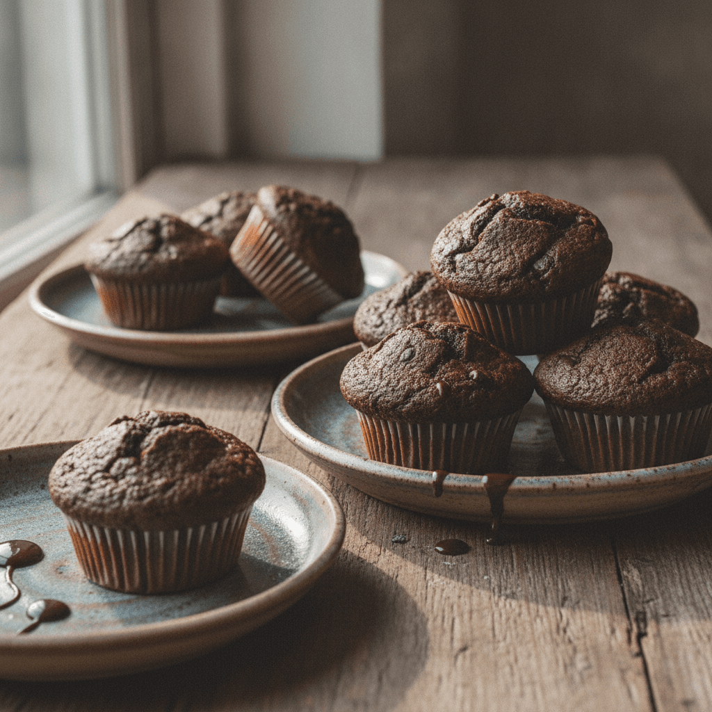 Klassische Amerikanische Schoko-Muffins