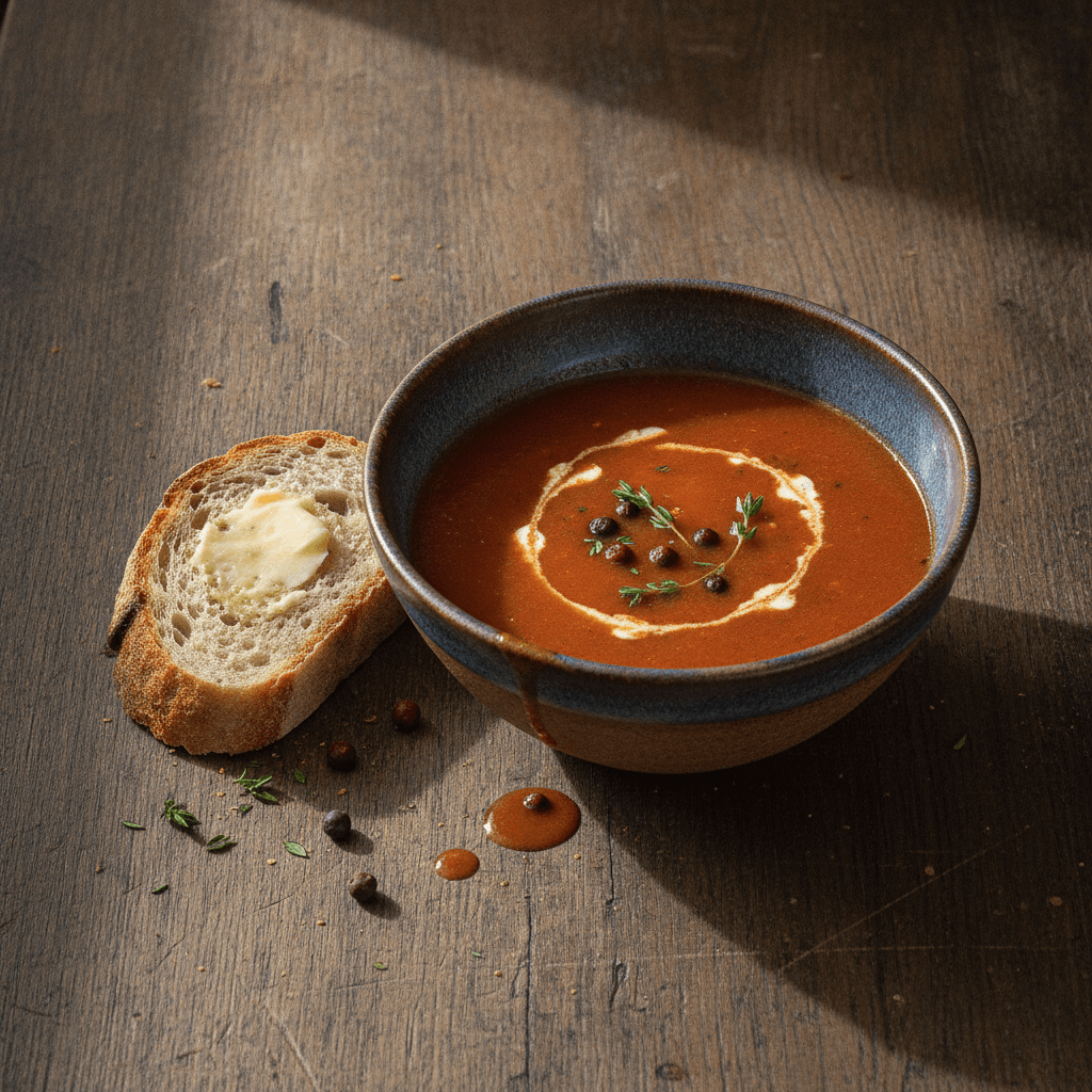 Tomatensuppe mit Gin